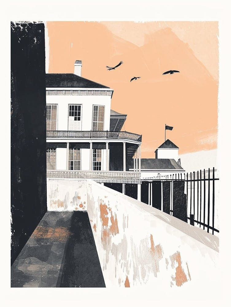 Jackson Square Retro Lithograph 1