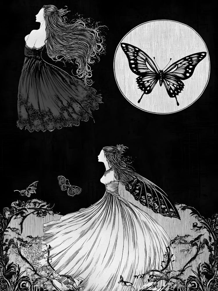 Black And White Fairy