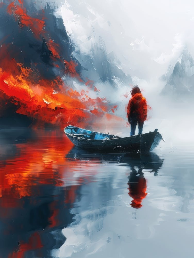Man In A Boat
