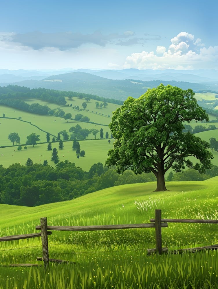 Paysage avec Arbre