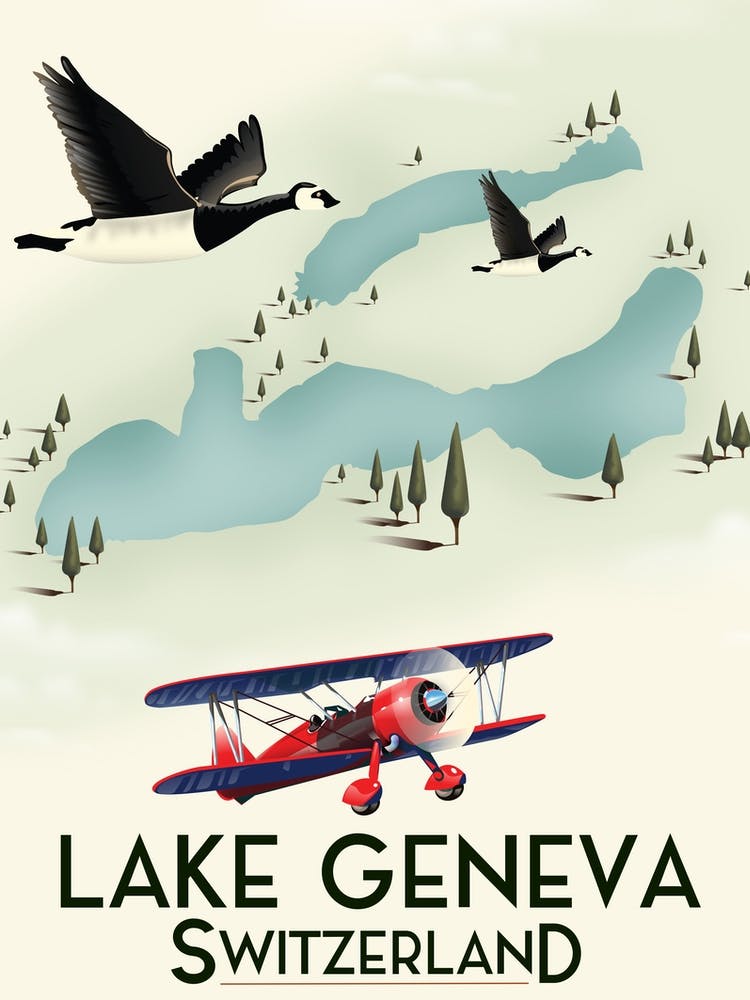 Lake Geneva Switzerland Travel map