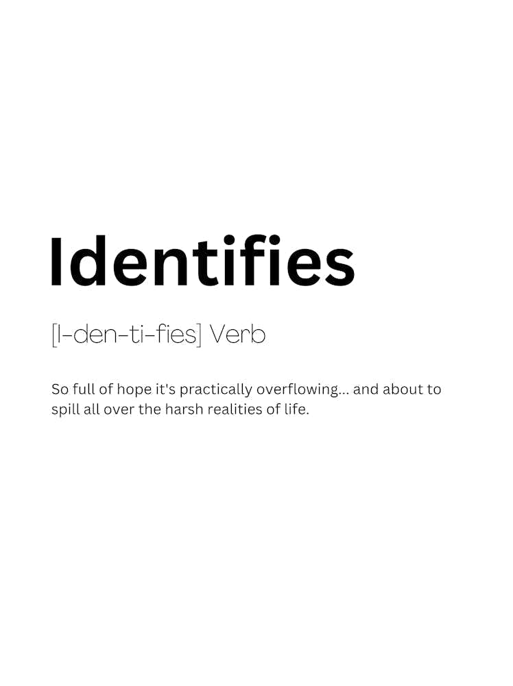 Identifies Definition Meaning
