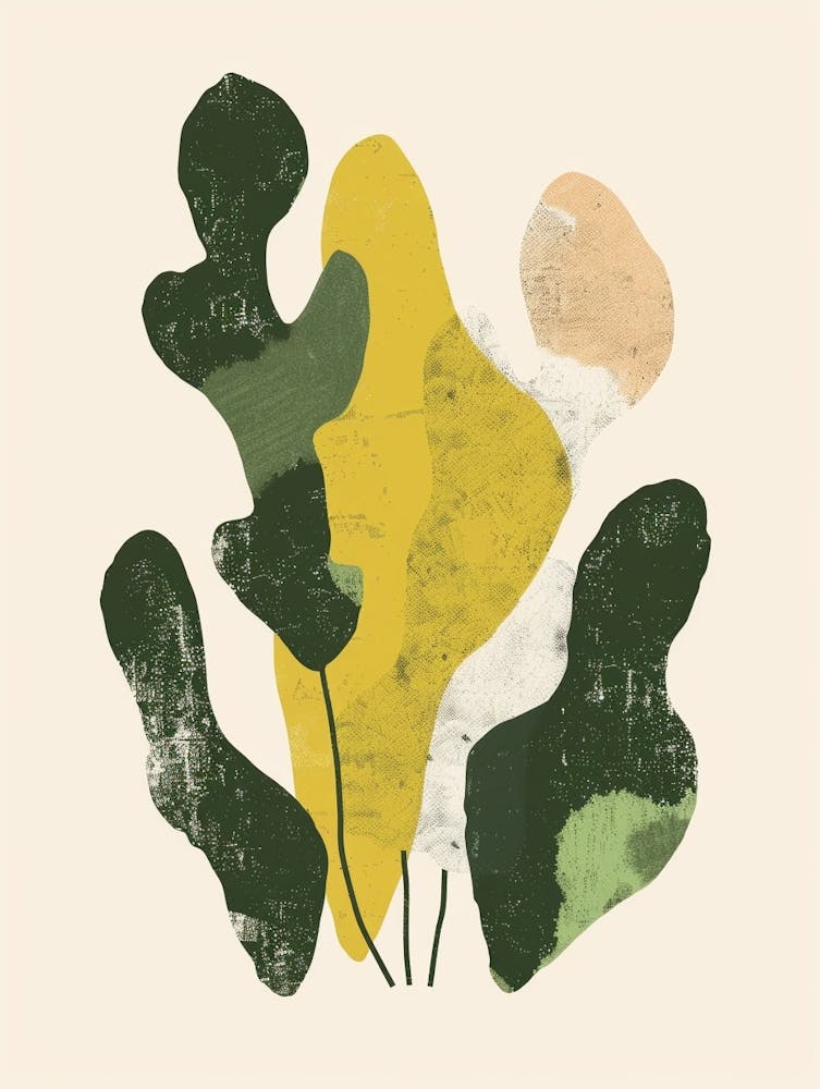 Moss Plant Minimalist Illustration 2
