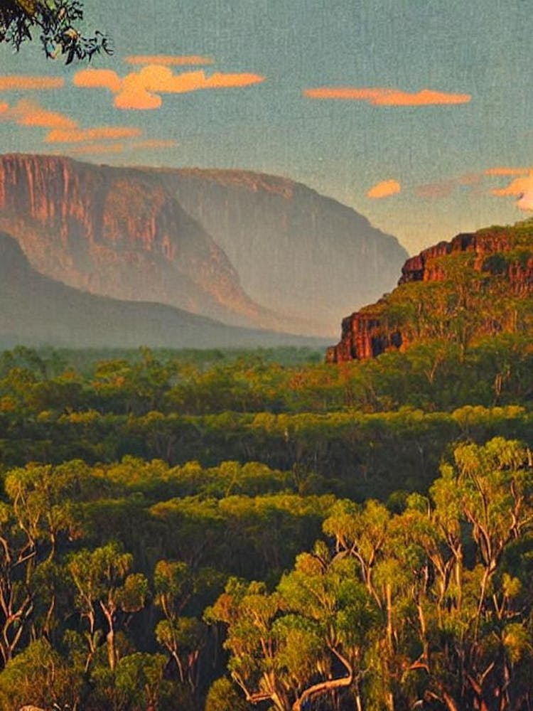 Kakadu National Park 2 Australia Vintage Poster