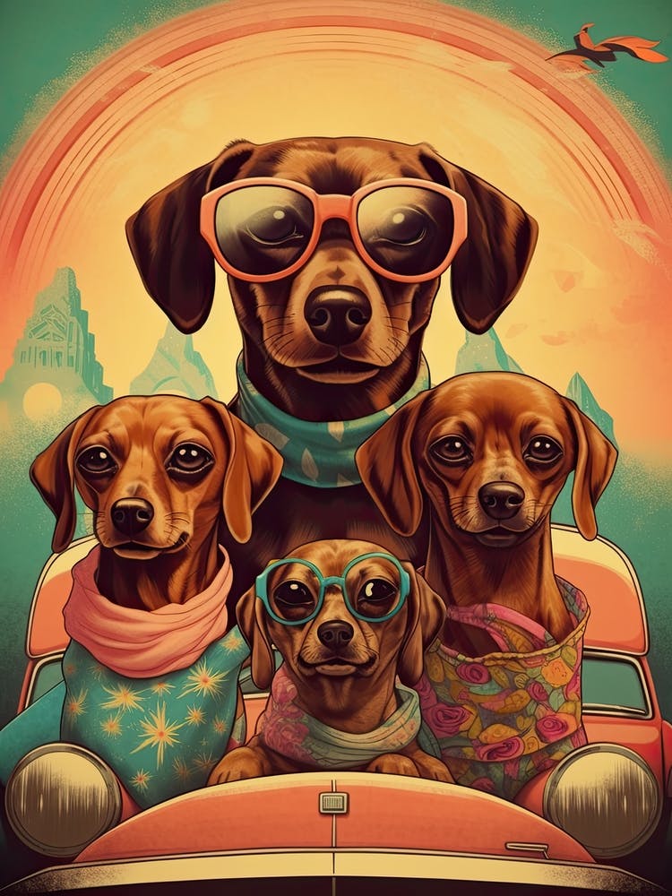 Dog Poster Kitsch 1