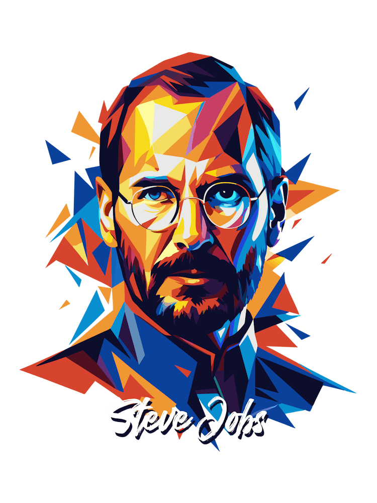 Steve Jobs 02 Portrait WPAP Pop Art