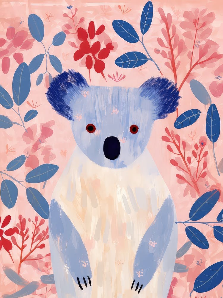 Playful Illustration Of Koala For Kids Room 7