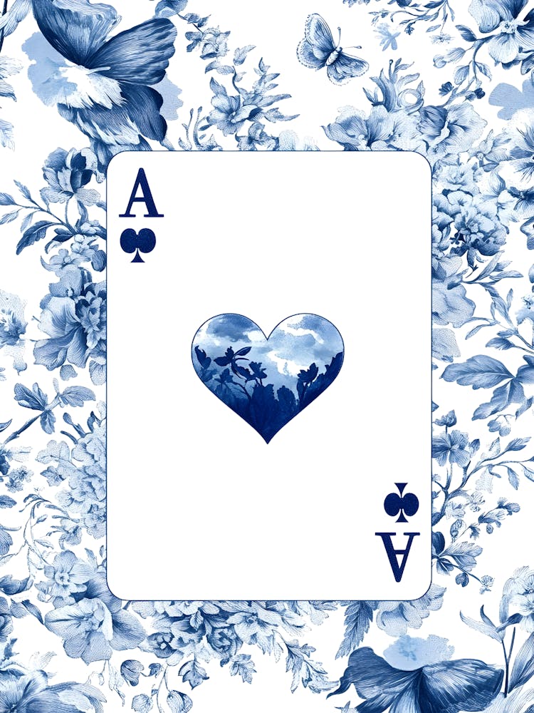 Blue And White Floral Pattern