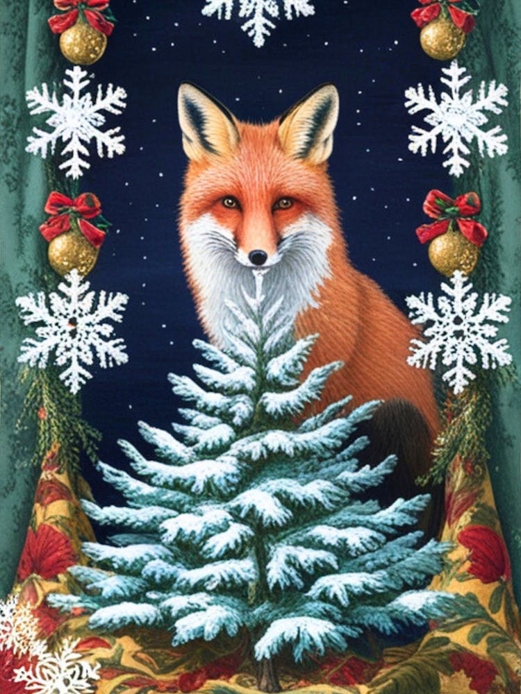 William Morris Christmas Fox 13