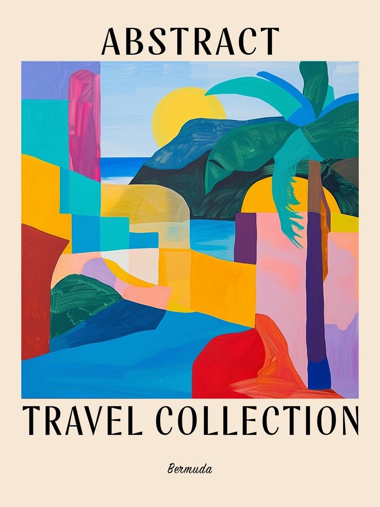 Abstract Travel Collection Poster Bermuda 4