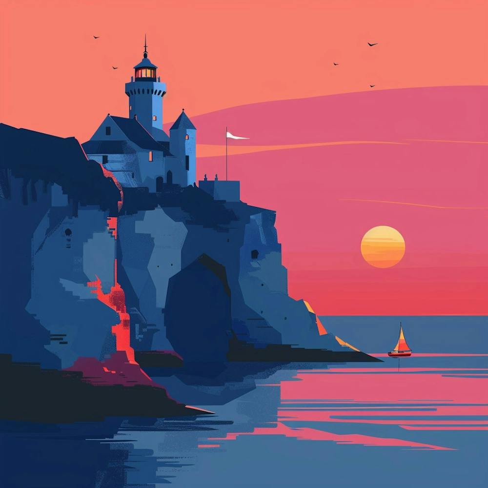 Sunset At The Lighthouse