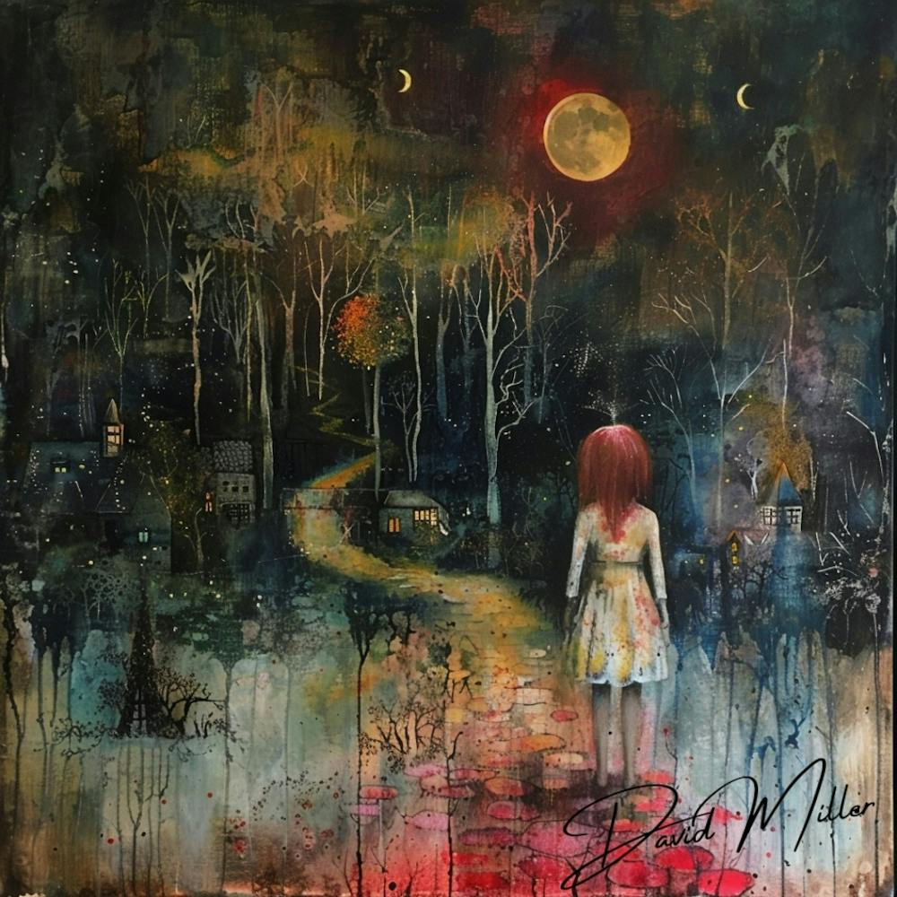 Fairy Tale Child on Forest Path