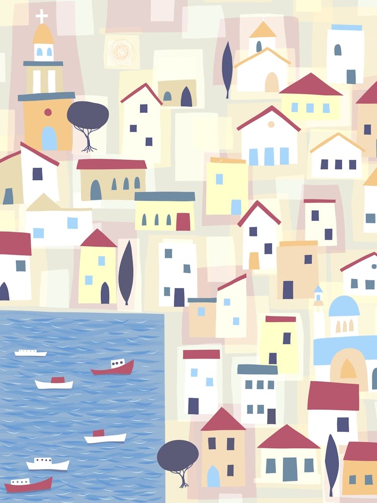 Halki Greece Townscape
