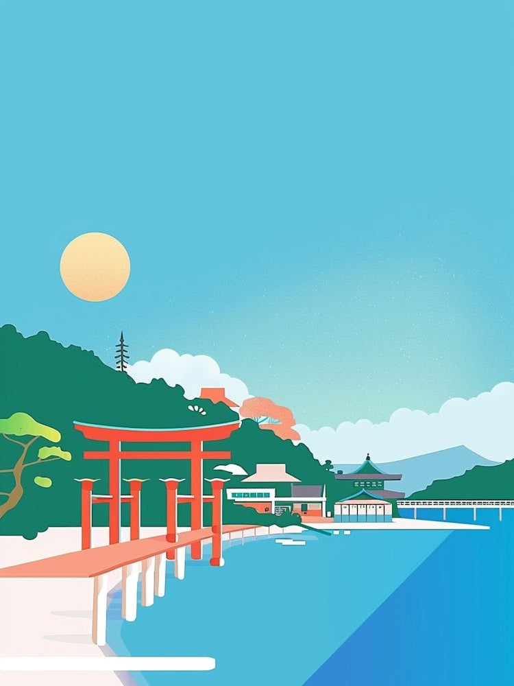 Ise Japan 1 Colourful Illustration