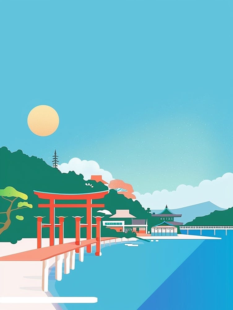 Ise Japan 1 Colourful Illustration