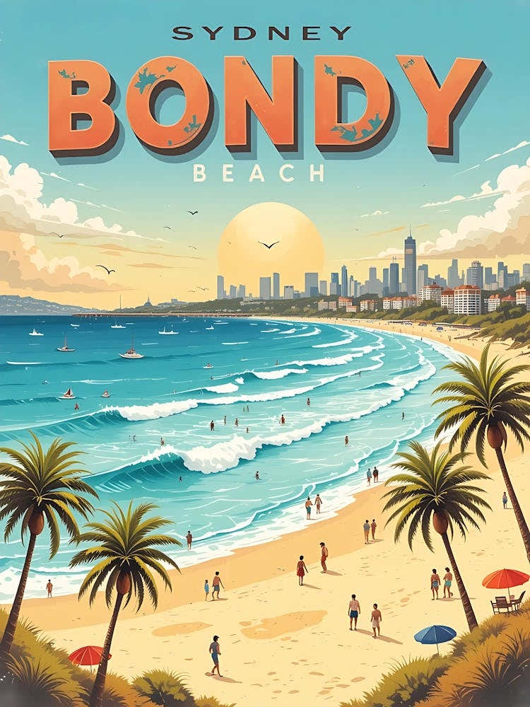Sydney Vintage Travel Poster 14