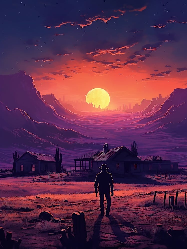 Coucher de soleil dans le désert 9