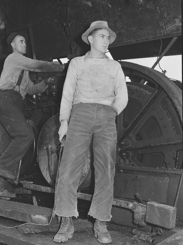 Long Bell Lumber Company, Cowlitz County, Washington, Whistle Punk On A Donkey Engine, He Gives Signals For