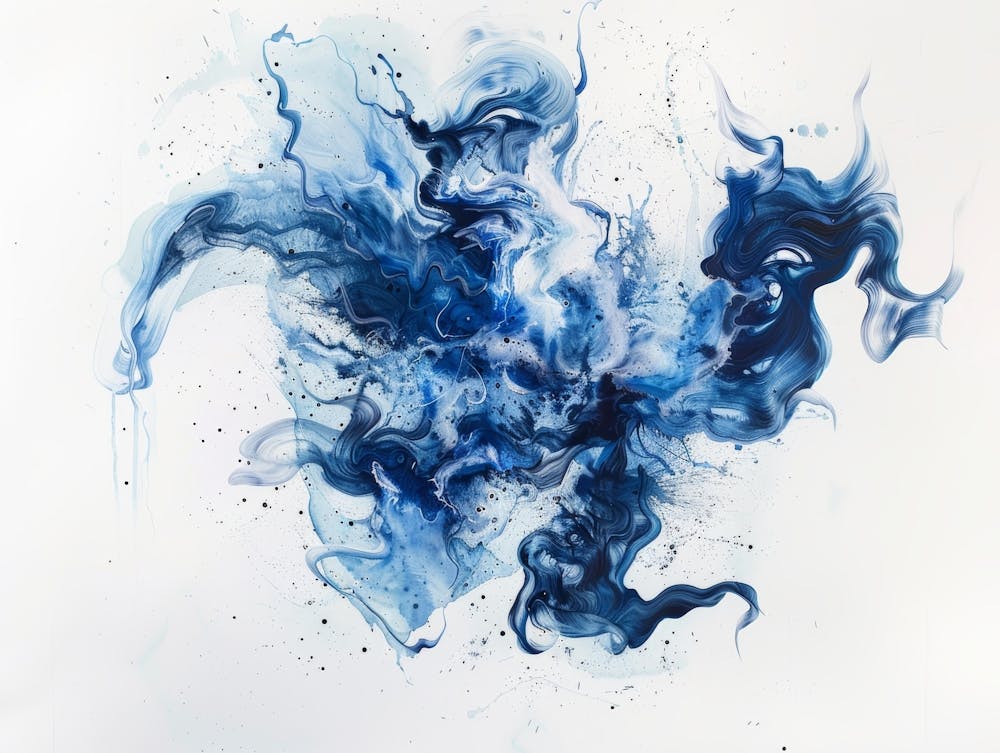 Blue Ink Painting 1