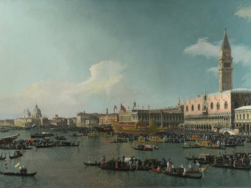 Venice The Basin Of San Marco On Ascension Day, Canaletto