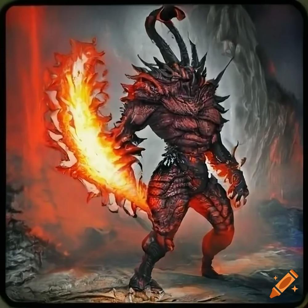 Demon With Flames