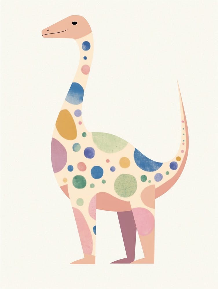 Nursery Dinosaur Art Brachiosaurus 2