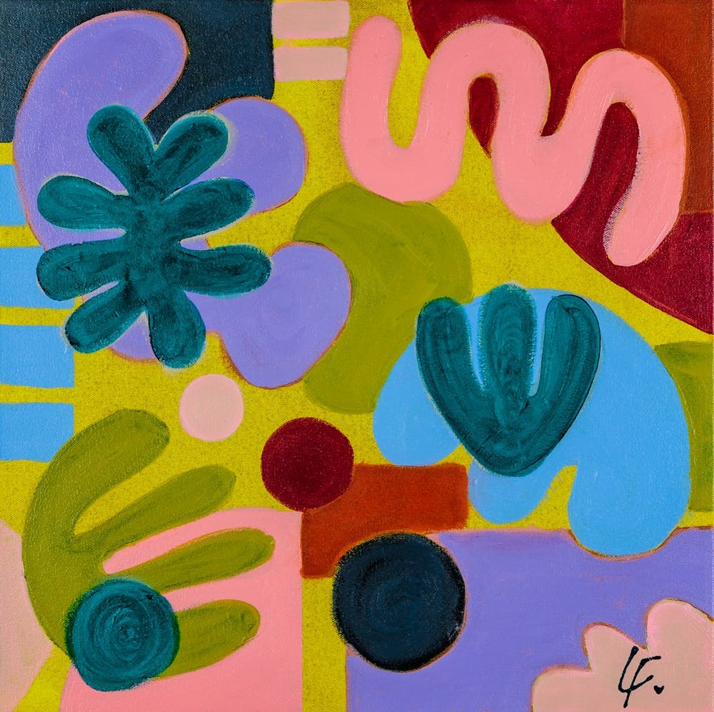 Peinture Abstraite Diversité Harmonieuse