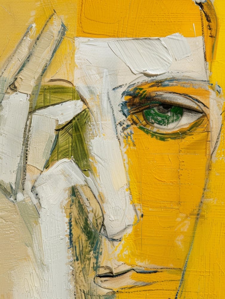 Face With Yellow Eyes