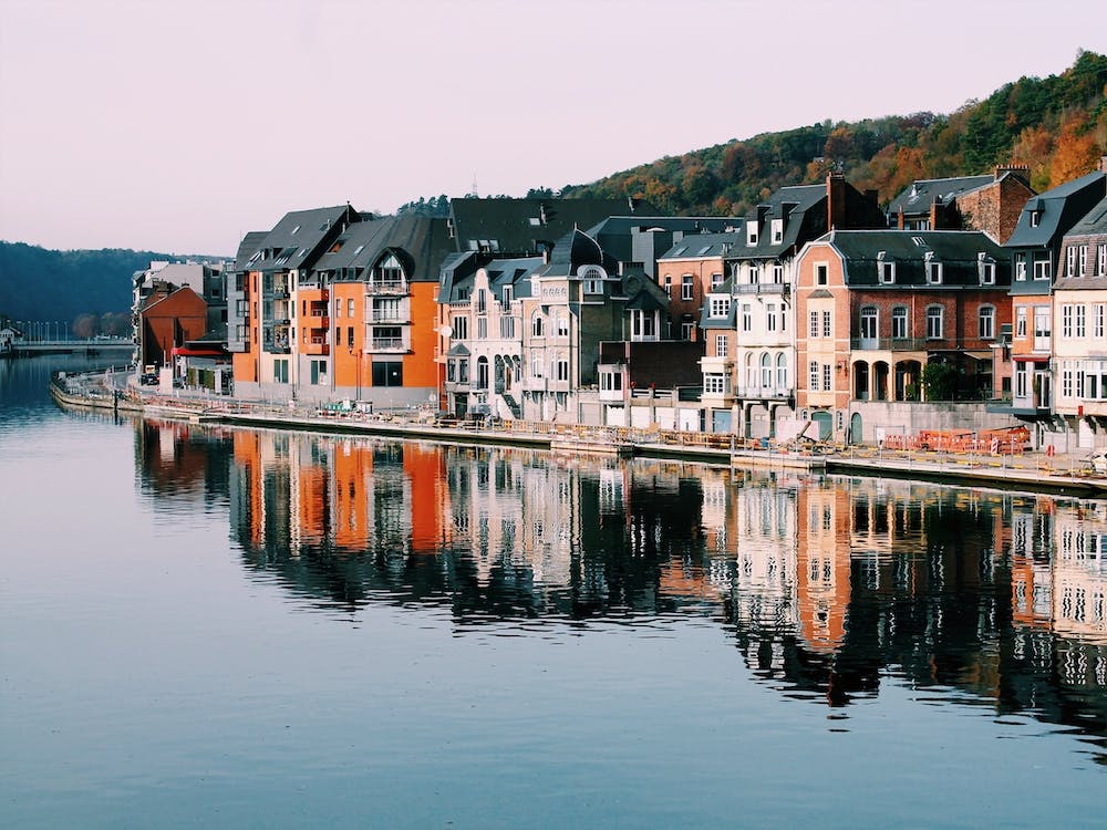 Houses In Dinant, Belgium