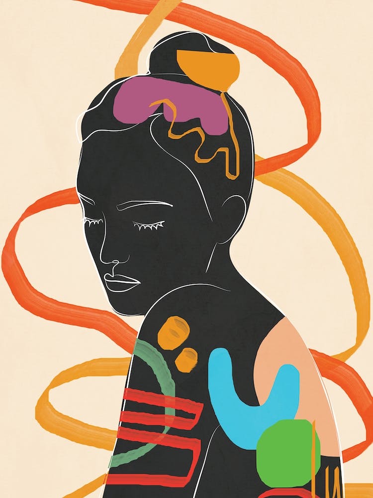 Modern Abstract Woman Vii