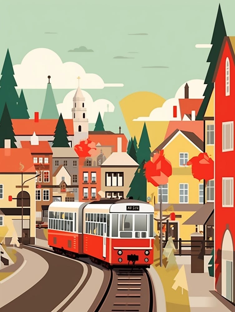 Poland Travel Illustration