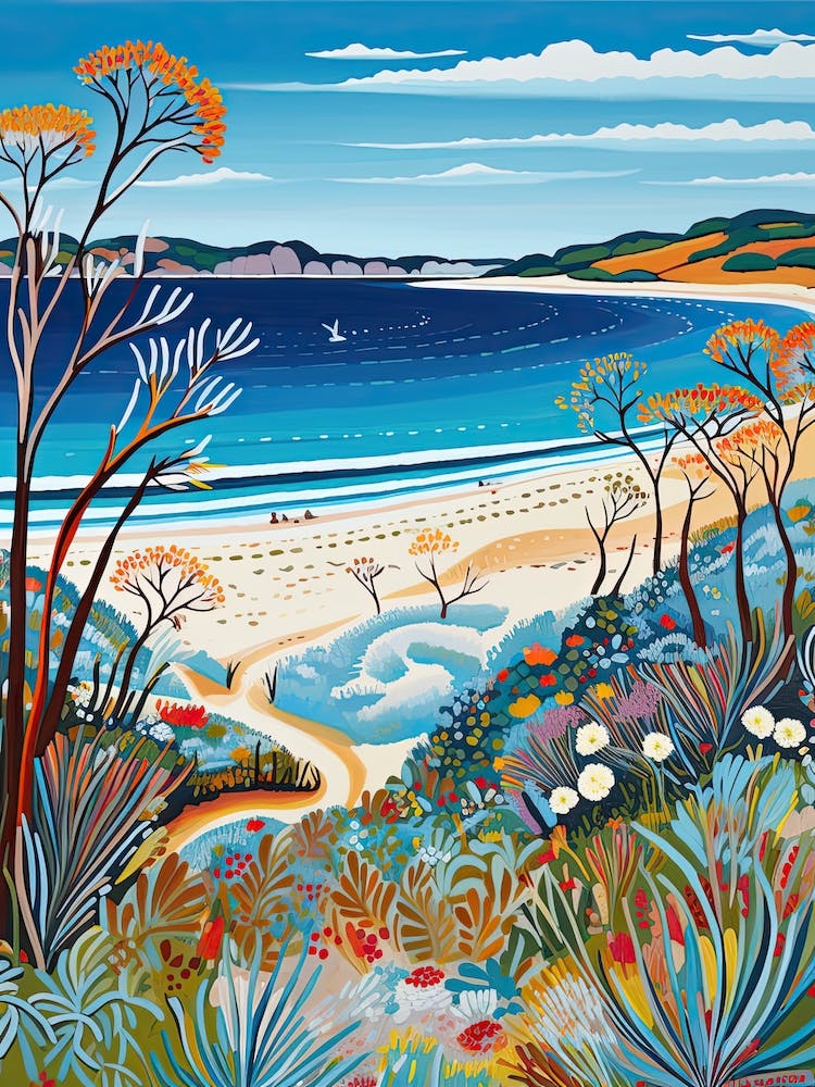 Esperance Beach, Australia, Matisse And Rousseau Style 3
