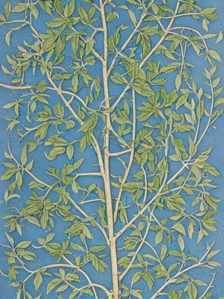 Box Elder tree Vintage Botanical