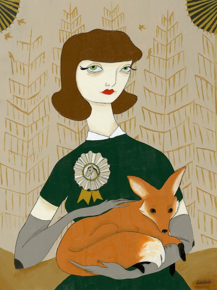 Woman With Fox 