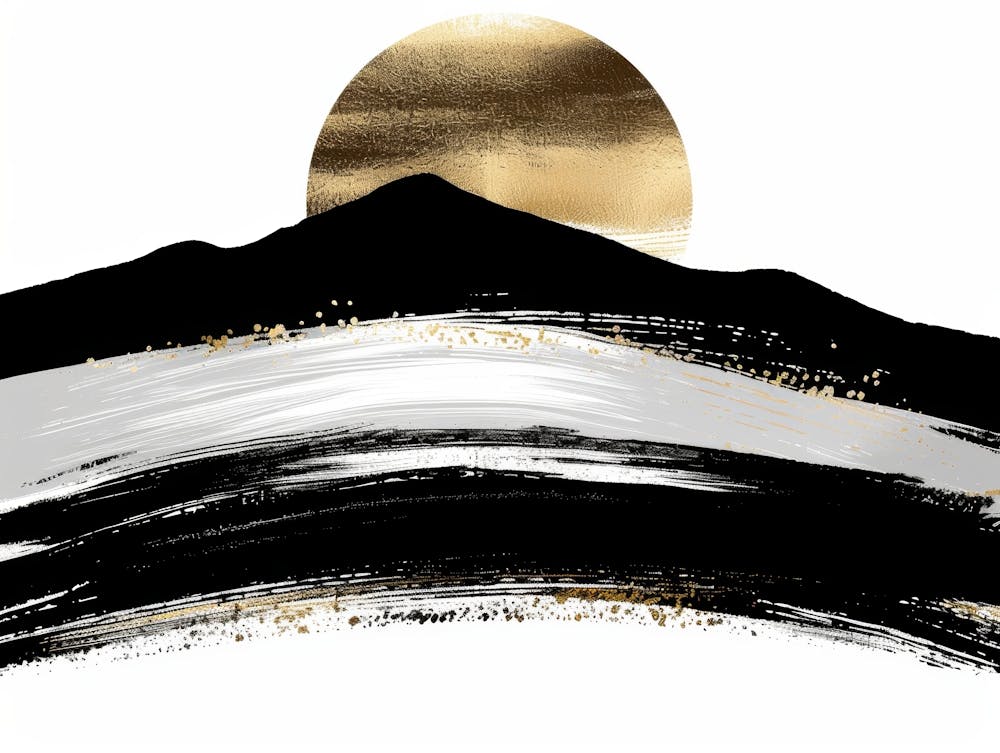 Black And Gold Painting 12
