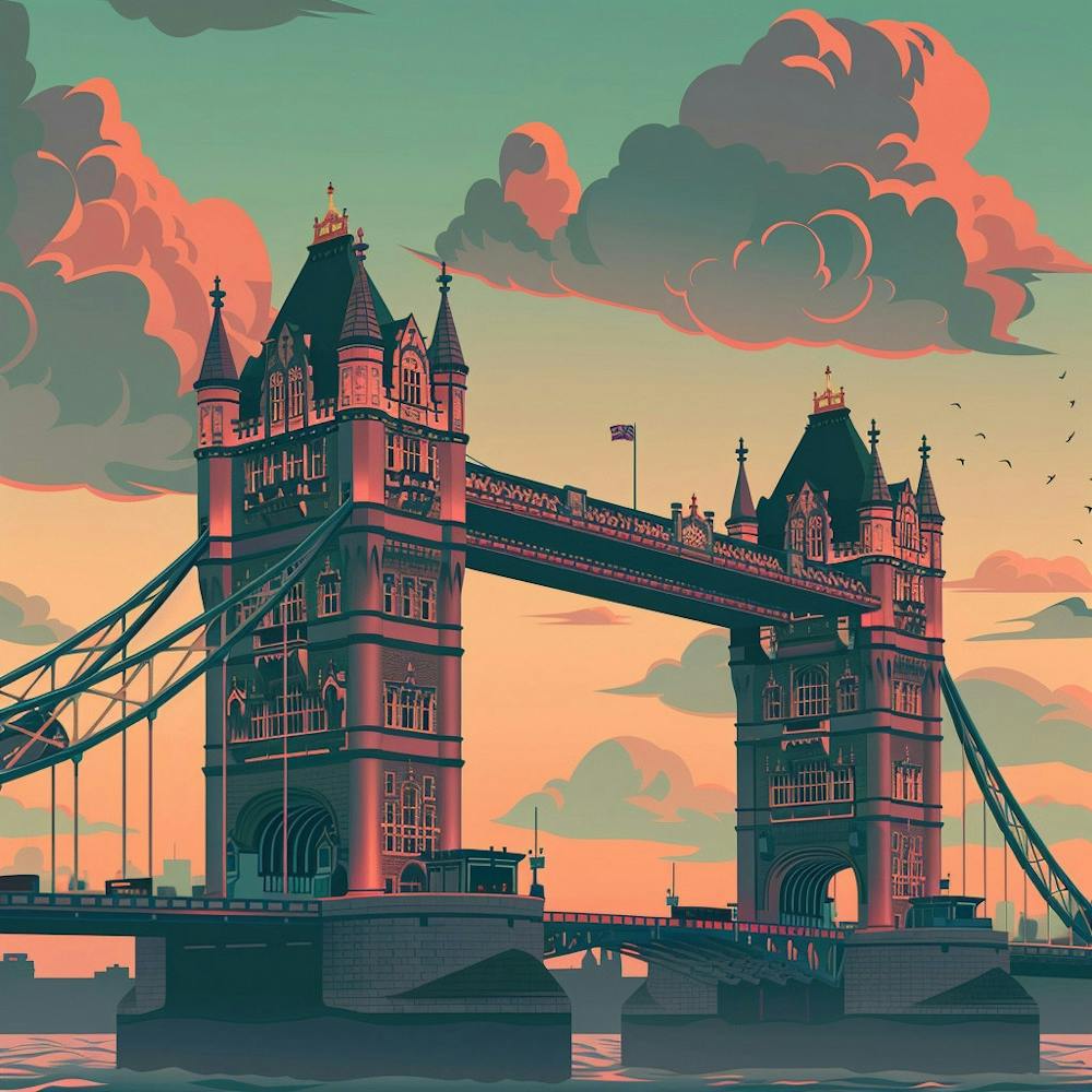 Tower Bridge At Sunset 2