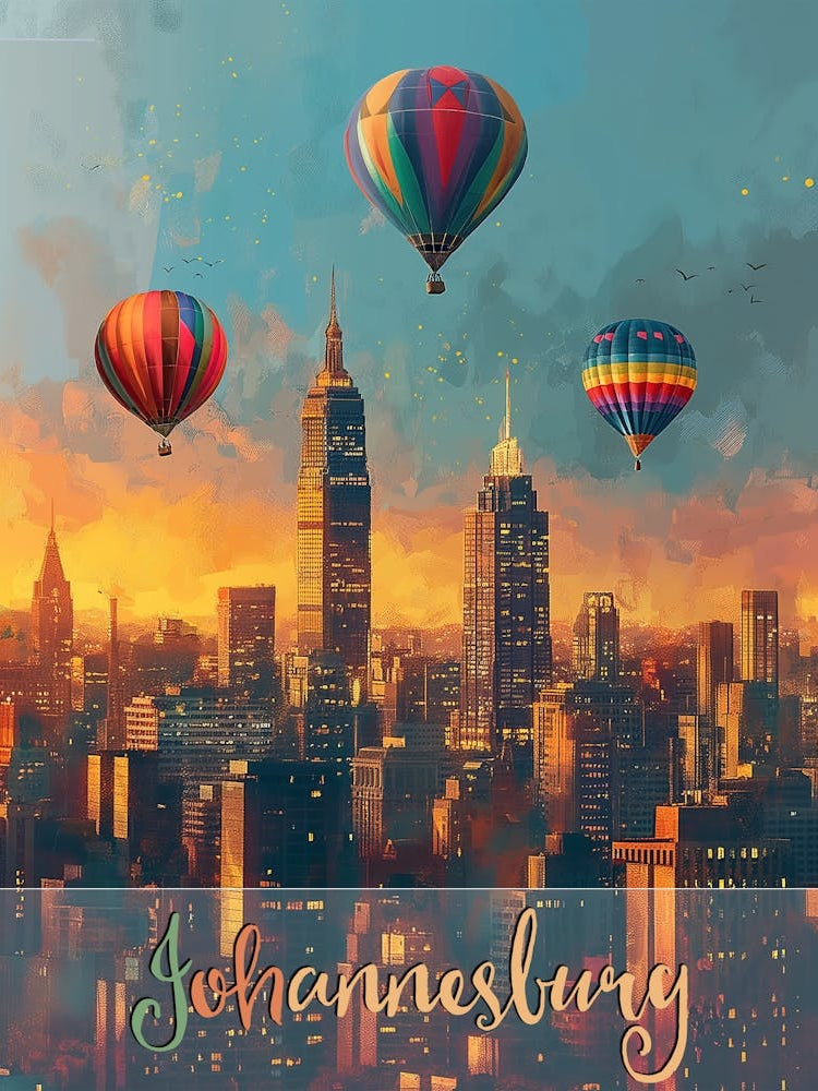 Johannesburg Travel Poster