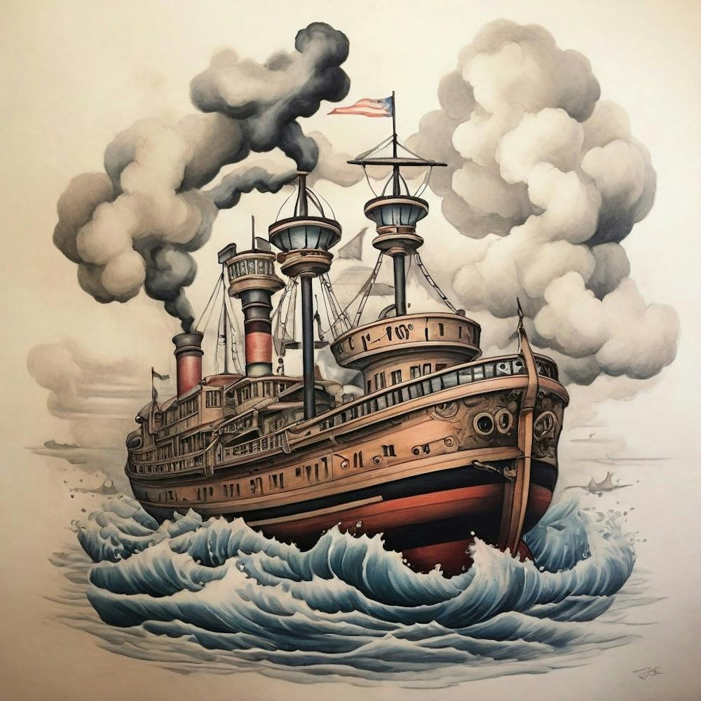 Ship In The Sea 1