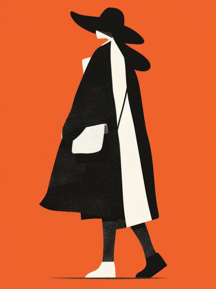 Woman In Black Coat