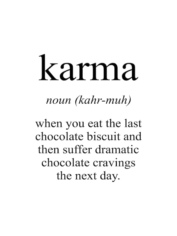 Karma Meaning Print