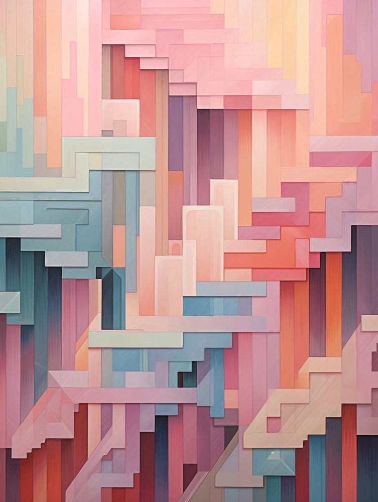 Technology Abstract Geometric Pattern 13