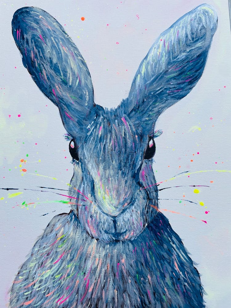 Blue Neon Rabbit