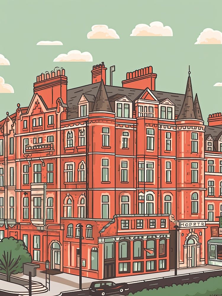 London England Travel Illustration 7