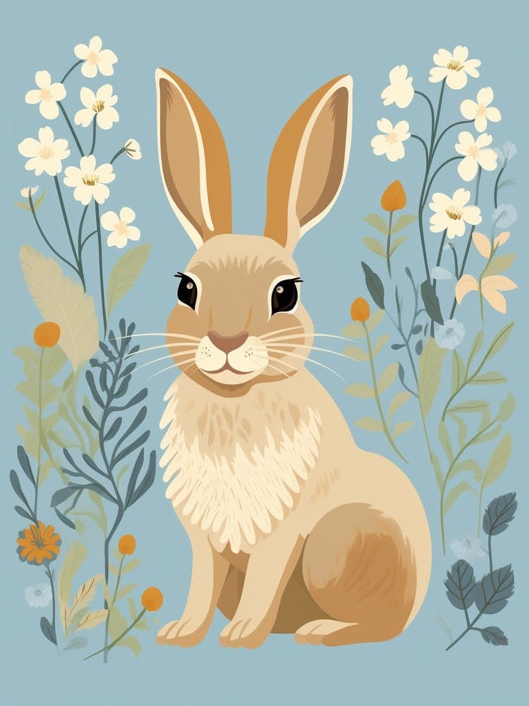 Baby Animal Illustration  Hare 2