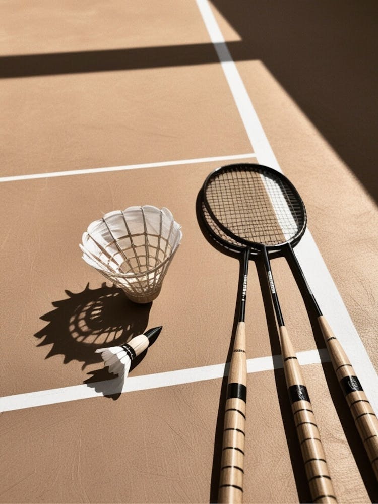 Badminton Rackets And Shuttlecocks