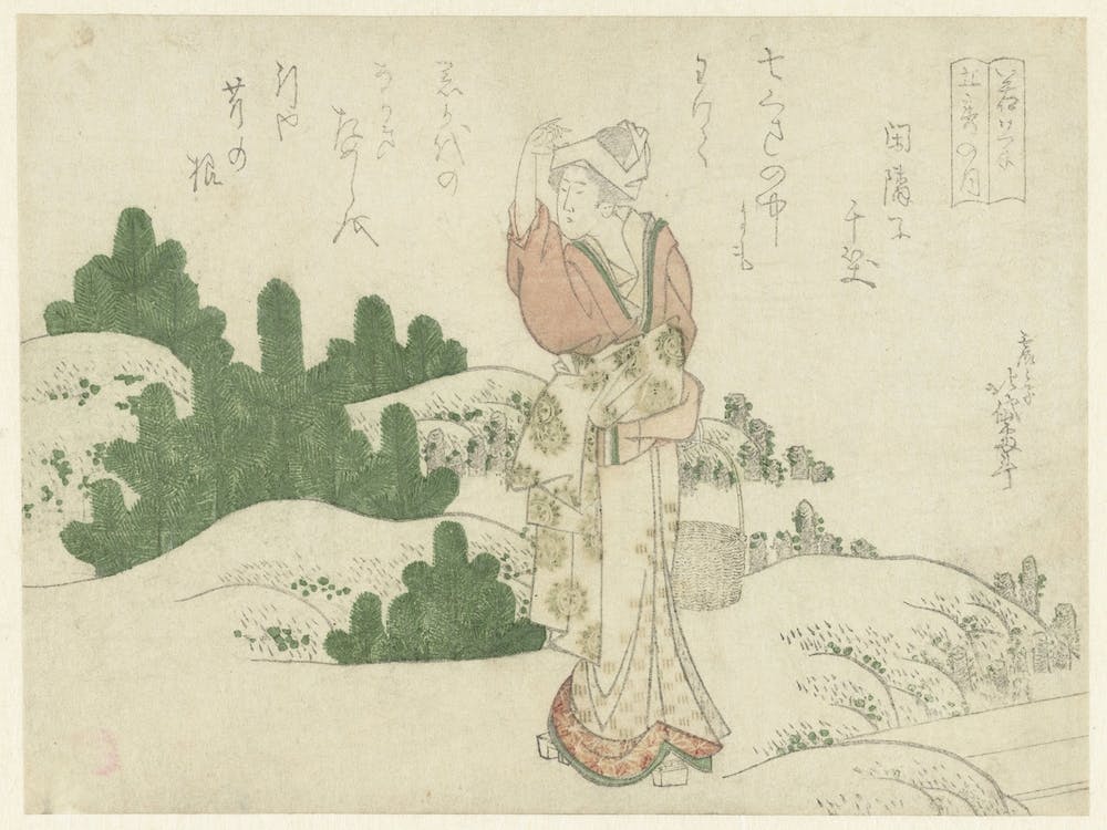 Comparison Of Genroku Poems And Shells, Katsushika Hokusai