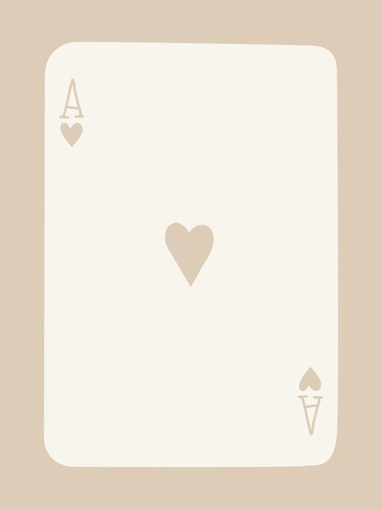 Ace Playing Card Beige