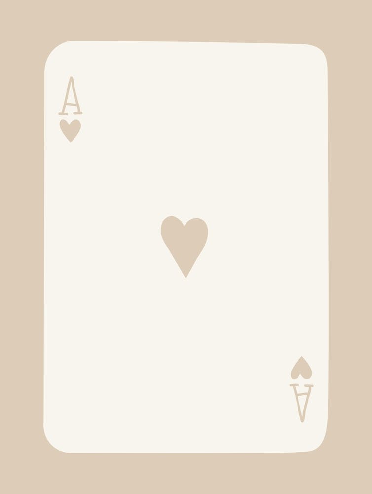 Ace Playing Card Beige