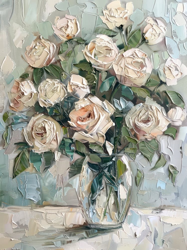 A World Of Flowers Rose 3 Painting