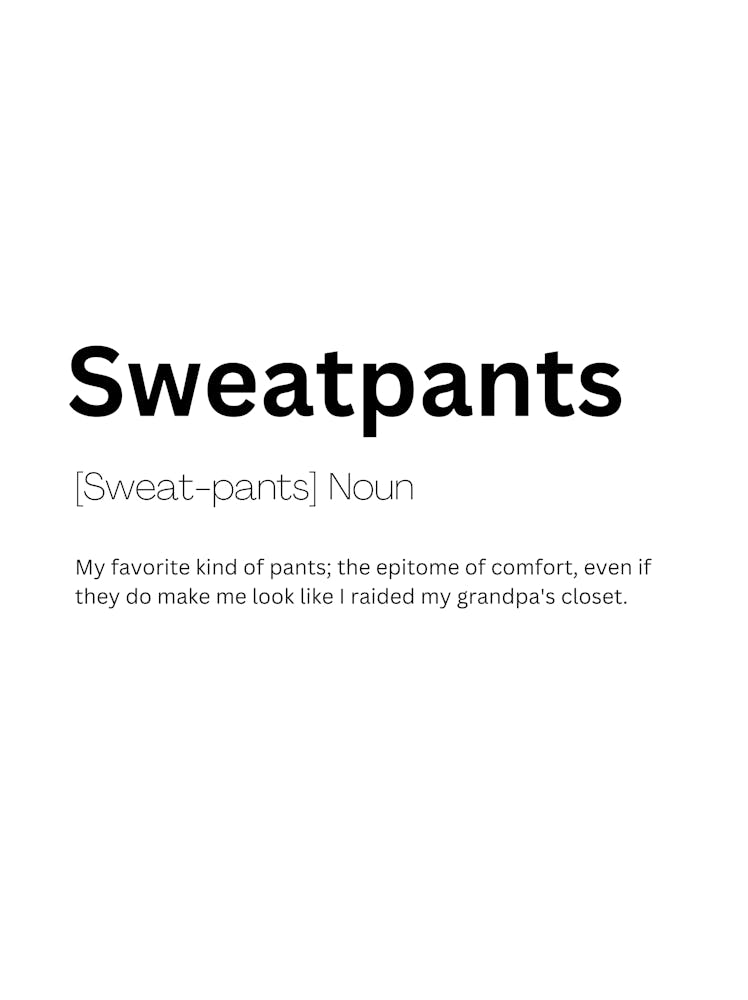 Sweatpants Definition Meaning